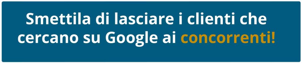 fatti trovare su google