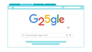 Buon 25 esimo compleanno Google